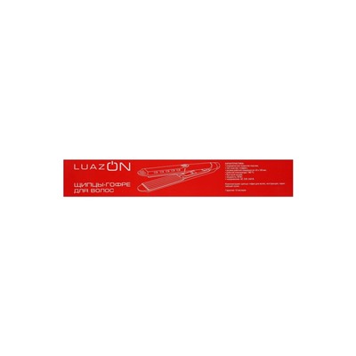 Щипцы-гофре Luazon LW-48, 50 Вт, керамическое покрытие, 100×45 мм, до 180 °C, розовые