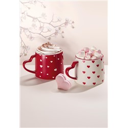 Кружка «Горячее сердце», красная