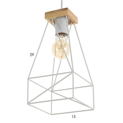 Светильник BayerLux «Дженаз» Е27 40 Вт белый 15×15×32-130 см