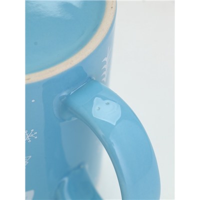 УЦЕНКА Кружка керамическая новогодняя «Новогодний лес», 530 мл