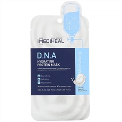 Mediheal, D.N.A, тканевая увлажняющая протеиновая маска, 5 шт., по 25 мл (0,84 жидк. унции)