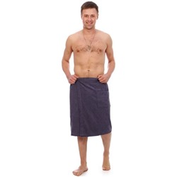 Килт мужской для бани и сауны СЕРЫЙ махровый хлопок 100%