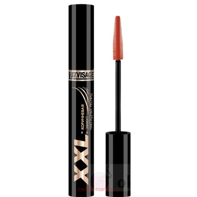 LUXVISAGE Тушь XXL Суперобъём-эффект накладных ресниц коричневая 8 гр