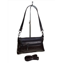 Женская сумка из натуральной кожи, цвет  шоколад