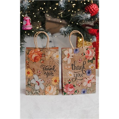 Набор крафт-пакетов подарочных 2 шт НАТАЛИ, 1218135