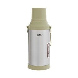 УЦЕНКА Термос 3.2 л, со стеклянной колбой, сохраняет тепло 12 ч, с кружкой, оливковый