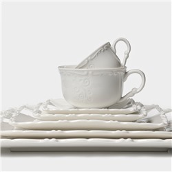 Тарелка фарфоровая пирожковая Magistro Kingdom, 15.2×1.6 см