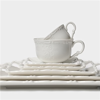 Тарелка фарфоровая пирожковая Magistro Kingdom, 15.2×1.6 см