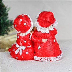 Фигурка Бабушка и Дедушка мороз, висячие ножки / CHR21 /уп 96/Новый год