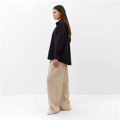 Рубашка женская MIST: Classic Collection, размер 50, чёрная