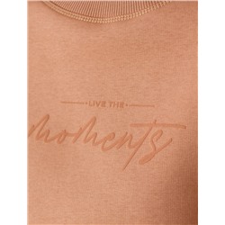 Свитшот из премиального футера трехнитки с начесом