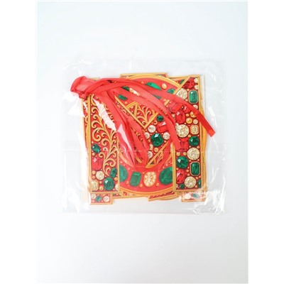 Гирлянда на ленте «С новым годом», драгоценности, 130 см