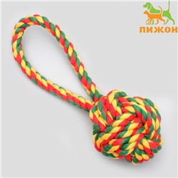 Игрушка канатная «Мяч с петлей», до 65 г, микс цветов