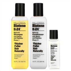 Mill Creek Botanicals, Biotene H-24, Природный комплекс, Набор из 3 средств