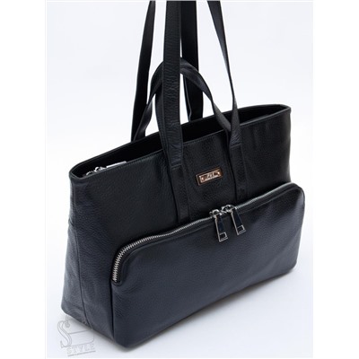 Сумка женская кожаная 1015C black Polina&Eiterou