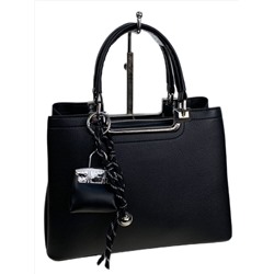 Женская сумка из искусственной кожи, цвет черный