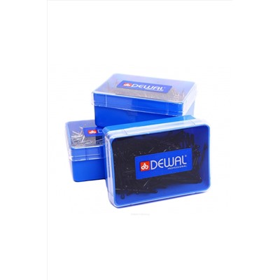 Dewal Невидимки для волос волна SLN60V-1/200, 60 мм, черный, 200 г KRISTALLER, 1106175