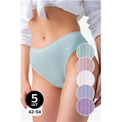 Женские трусы-слипы в рубчик 5шт. Happyfox