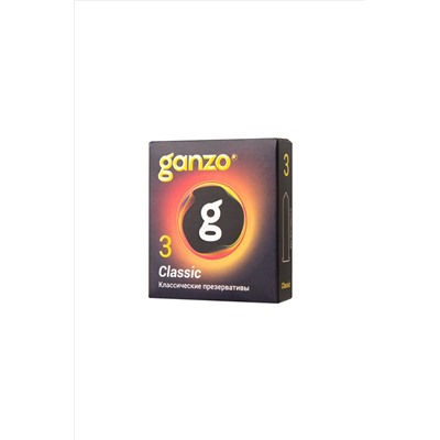 Классические презервативы с обильной смазкой Ganzo Classic - 3 шт.