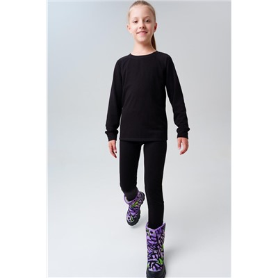 Термокомплект трикот. для девочек: фуфайка (футболка) с длин. рук, брюки для эпизод. использования PLAYTODAY, 1226894