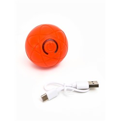 Интерактивная игрушка для собак «Гравитационный мяч», 5.5 см, оранжевая