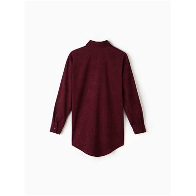 Рубашка женская MINAKU: Velvet Collection, размер 46, бордовый