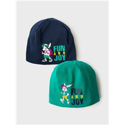 Шапка трикотажная для мальчиков, 2 шт в комплекте