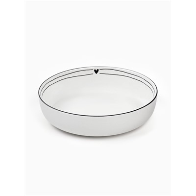 Тарелка суповая керамическая «С любовью», d=20 см, 1000 мл, ручная работа