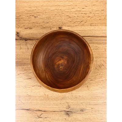 Салатник, 18×18×8 см, тиковое дерево
