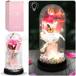 Светильник "Гвоздика" в коробке (розовый)