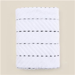 Коврик махровый SL HOME: Lines "Блан де Блан" 50х70 см, 100% хлопок, 750 г/м2