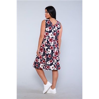 Сарафан на бретелях с цветочным принтом