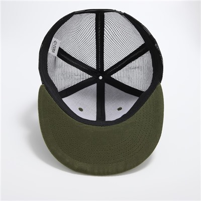 Кепка мужская с прямым козырьком Overhat, цвет зелёный, сетка, р-р 56