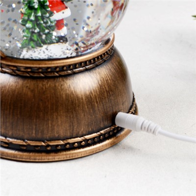 Светильник настольный новогодний 11х11х24 см / NG206-56 /уп 12/ музыкальный