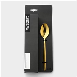 Набор чайных ложек Magistro «Блинк», длина 14.5 см, 6 шт., нержавеющая сталь, золотистый