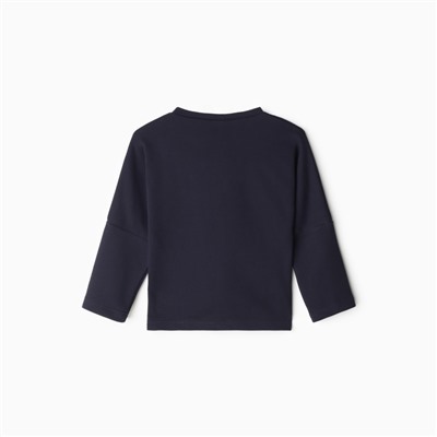 Свитшот детский MINAKU, тёмно-синий, рост 140 см