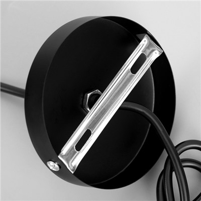 Светильник «Пума» 1хЕ27 40 Вт черный 12×12×18-118 см