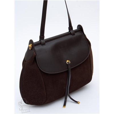 Сумка женская кожаная 1044M coffee Polina&Eiterou