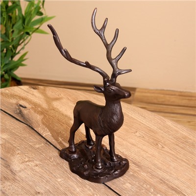 Сувенир «Олень», 17×16×34 см, алюминий