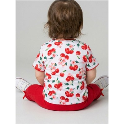 Брюки детские трикотажные для девочек (легинсы укороченные), 2 пары в комплекте