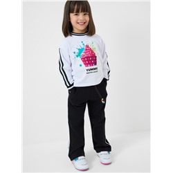 Комплект трикотажный для девочек: толстовка, брюки