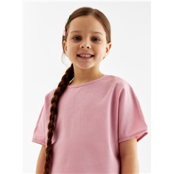 Футболка детская MINAKU, розовая, рост 128 см
