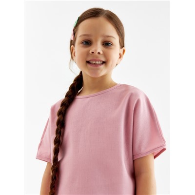 Футболка детская MINAKU, розовая, рост 128 см