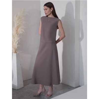 Топ c вырезом лодочка из плотного лиоцелла