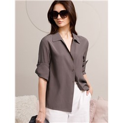 Блузка с широкими манжетами из вискозы с лиоцеллом