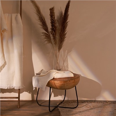 Полотенце вафельное SL HOME: Boho "Айвори" 90х150 см, 100% хлопок, 300 г/м2