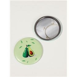 Зеркало карманное «Авокадо», d=7.5 см, рисунок МИКС