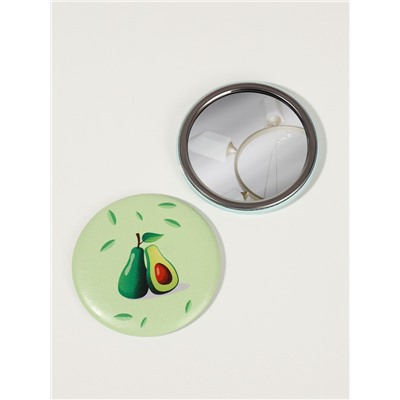 Зеркало карманное «Авокадо», d=7.5 см, рисунок МИКС