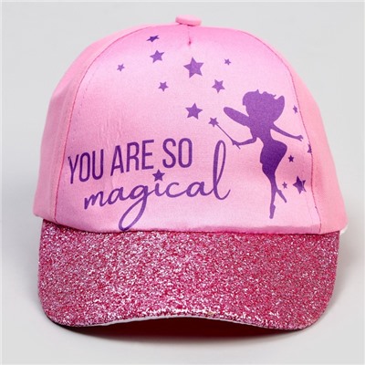 Кепка детская You're so magical, розовая, р-р. 52-54