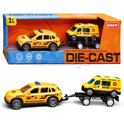 Машина "Городская стройка" металл, в коробке